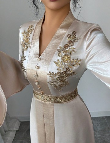 Rochie lunga SHEIN, crem