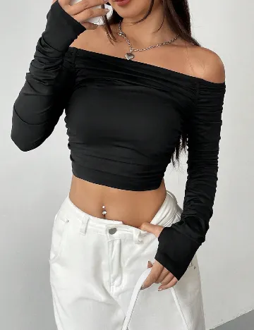 Top SHEIN, negru