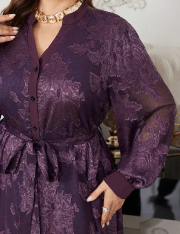 Rochie lunga SHEIN CURVE, mov