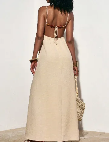 Rochie lunga SHEIN, crem