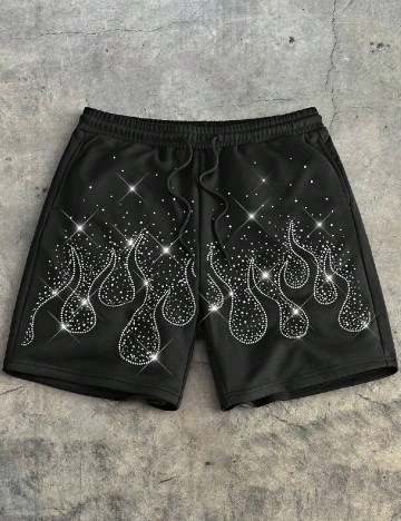 Pantaloni scurti SHEIN, negru