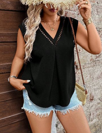 Bluza SHEIN CURVE, negru