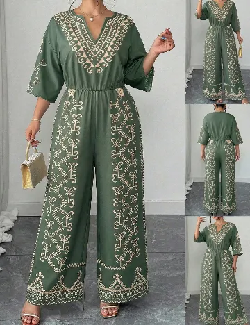 Salopeta SHEIN CURVE, verde