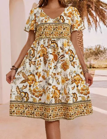 Rochie medie Emery Rose Curve, mix culori