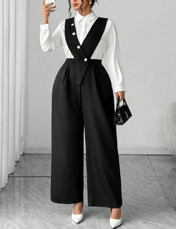 Salopeta SHEIN CURVE, negru