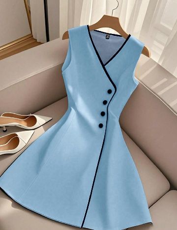 Rochie scurta SHEIN, albastru