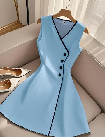 Rochie scurta SHEIN, albastru