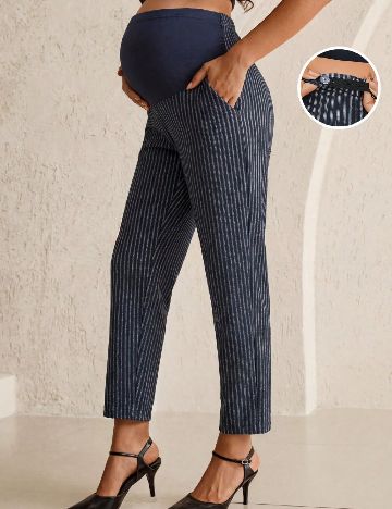 Pantaloni SHEIN Maternity, bleumarin