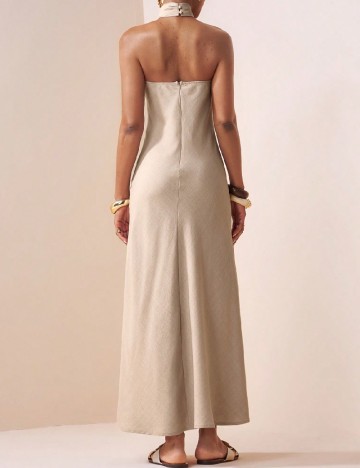 Rochie lunga SHEIN, crem