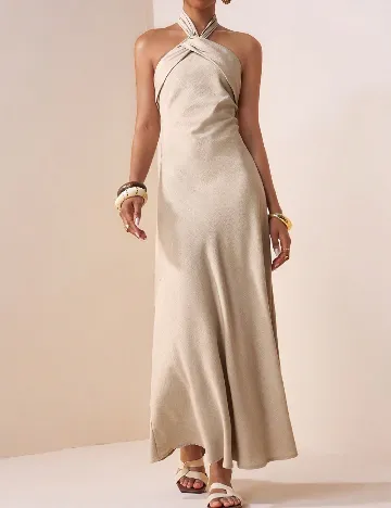 Rochie lunga SHEIN, crem