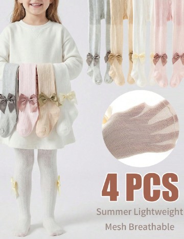 Set ciorapi 4 perechi Shein Kids, mix culori