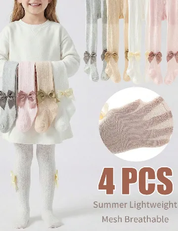 Set ciorapi 4 perechi Shein Kids, mix culori