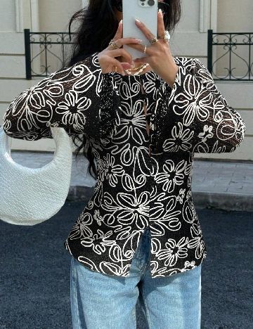 Sacou SHEIN, negru