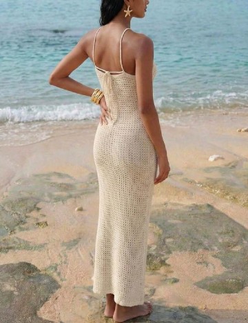 Rochie de plaja SHEIN, crem