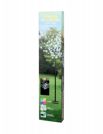 Copac cu flori LED Nor-Tec, negru
