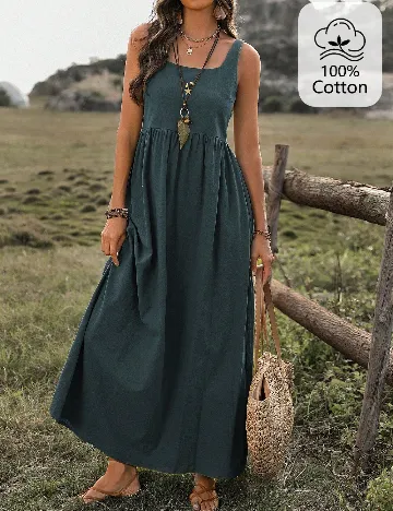 Rochie lunga SHEIN, verde