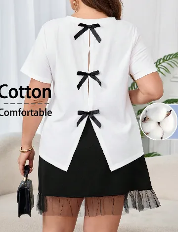 Tricou SHEIN CURVE, alb