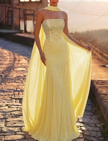 Rochie lunga SHEIN, galben