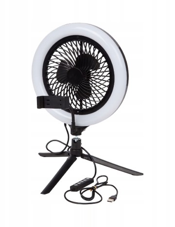 LAMPĂ LED RGB CU VENTILATOR ACTION, negru