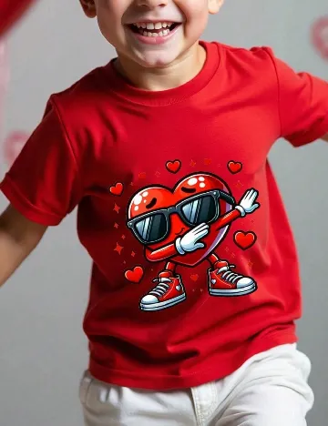 Tricou Shein Kids, rosu