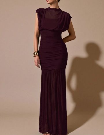 Rochie lunga SHEIN CURVE, grena