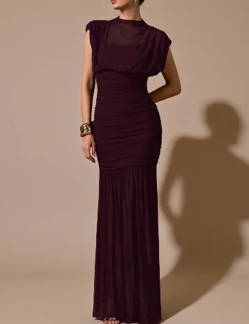 Rochie lunga SHEIN CURVE, grena