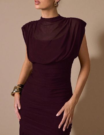 Rochie lunga SHEIN CURVE, grena