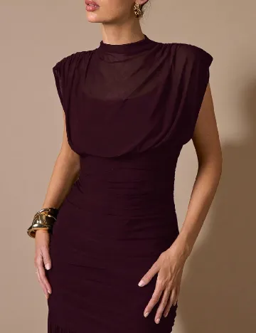 Rochie lunga SHEIN CURVE, grena
