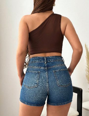 Pantaloni scurti SHEIN, albastru