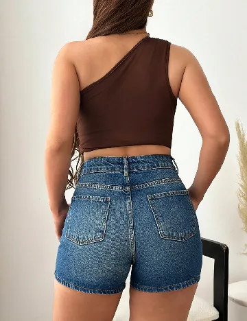 Pantaloni scurti SHEIN, albastru