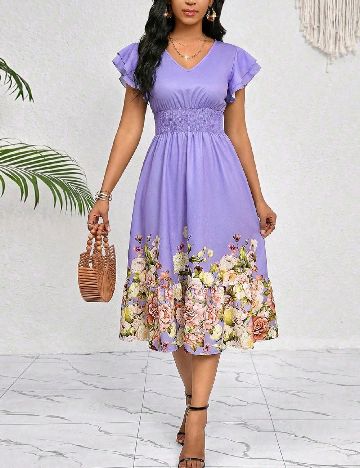 Rochie medie SHEIN, mov