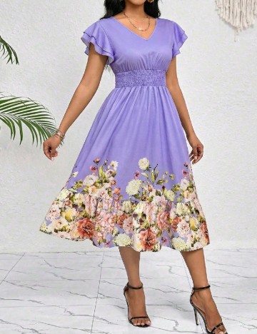 Rochie medie SHEIN, mov