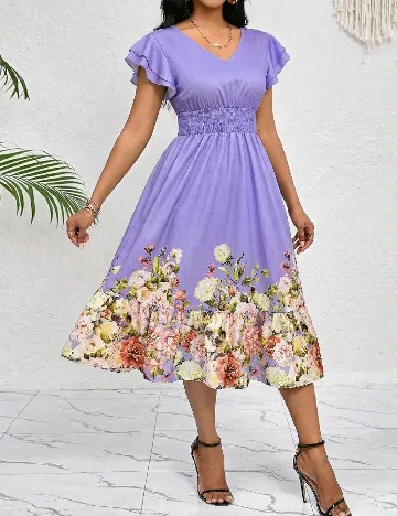 Rochie medie SHEIN, mov
