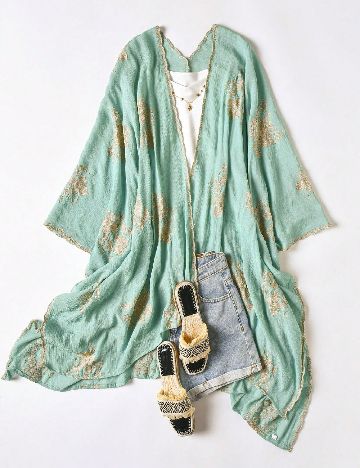 Poncho SHEIN, verde