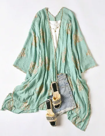 Poncho SHEIN, verde