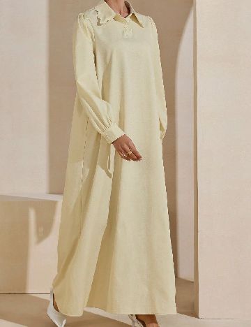 Rochie lunga SHEIN, crem