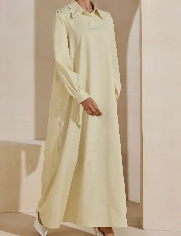Rochie lunga SHEIN, crem