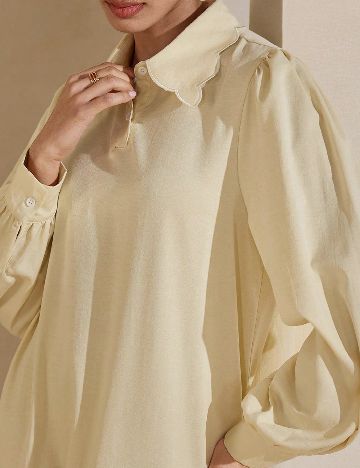 Rochie lunga SHEIN, crem