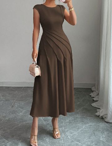 Rochie medie SHEIN, maro