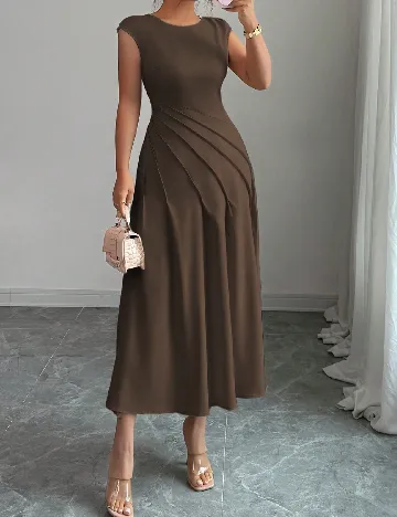 Rochie medie SHEIN, maro