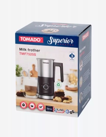 Aparat de spumat lapte TOMADO, negru
