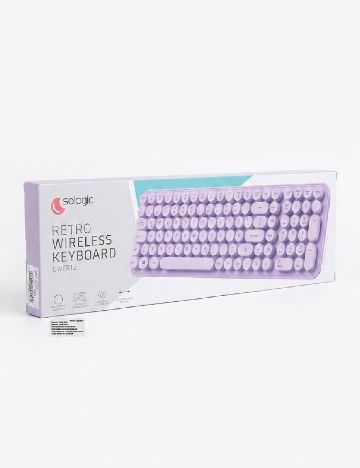 Tastatură wireless Sologic, mov