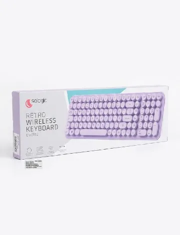 Tastatură wireless Sologic, mov