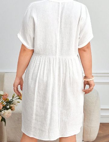 Rochie scurta SHEIN CURVE, alb