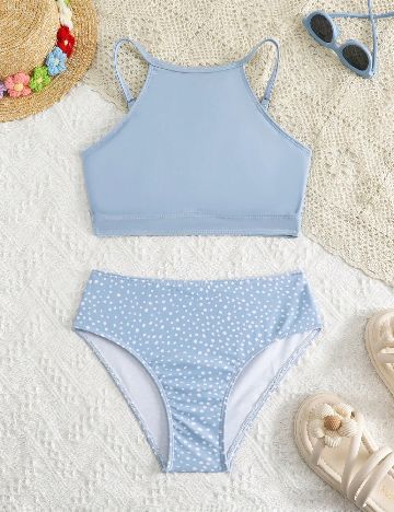 Costum de baie Shein Kids, albastru