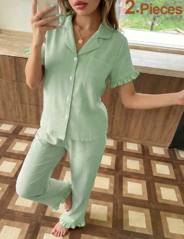 Pijama Shein Kids, verde