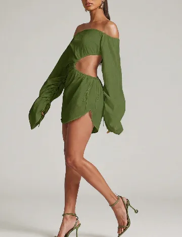 Rochie scurta SHEIN, verde
