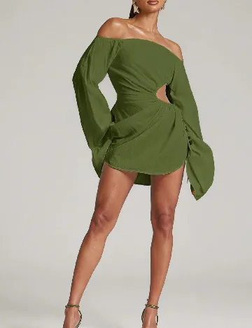Rochie scurta SHEIN, verde