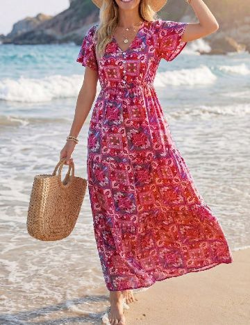 Rochie lunga SHEIN, mix culori