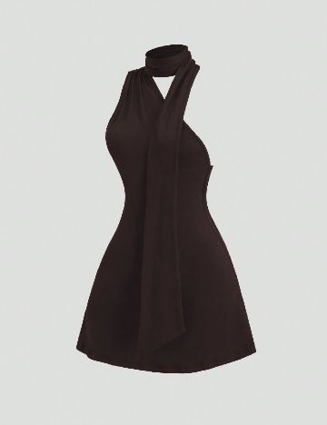 Rochie scurta SHEIN, maro